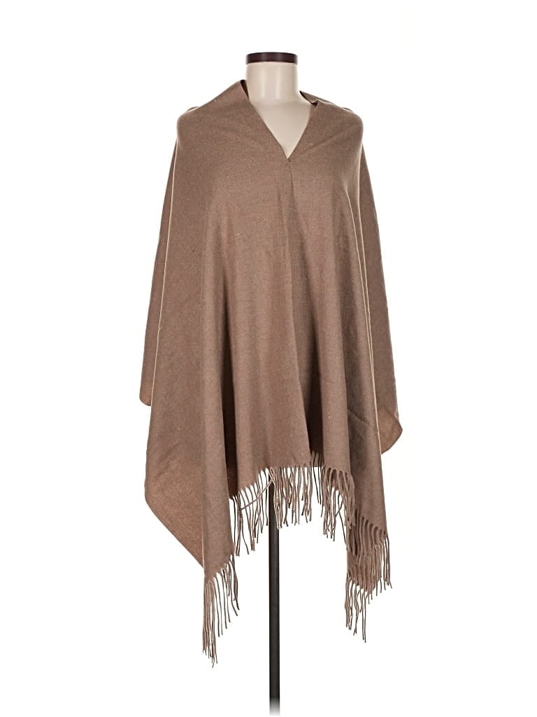 Pre-owned Unbranded Poncho In Brown
