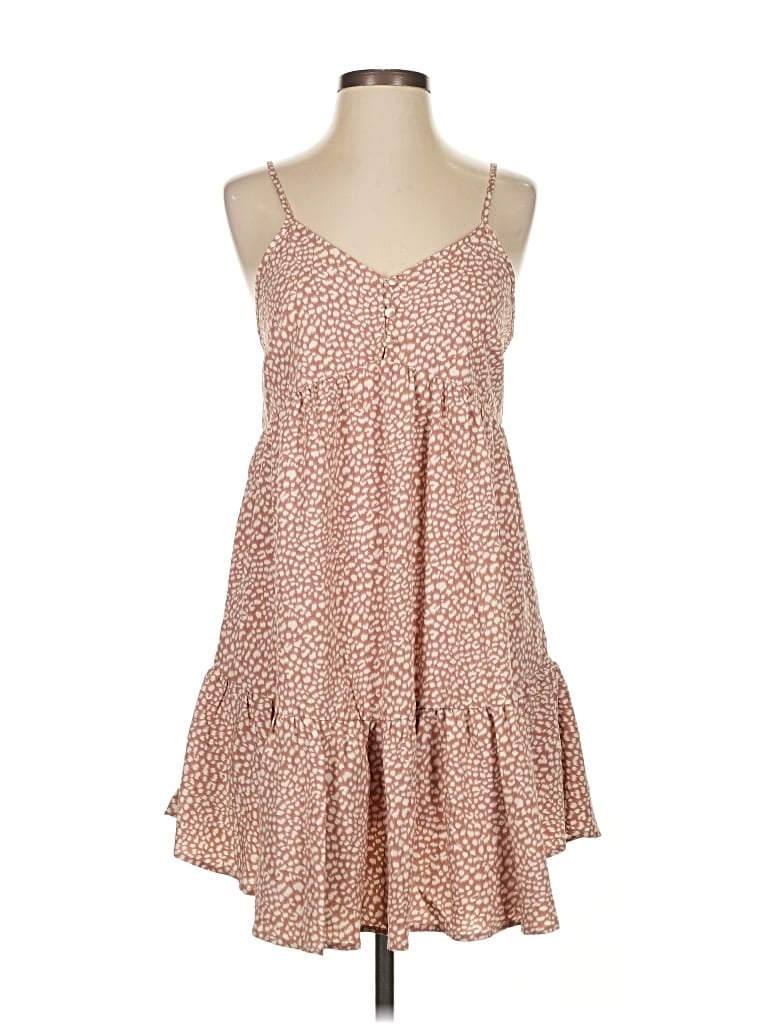 Pre-owned New In Casual Dress In Brown