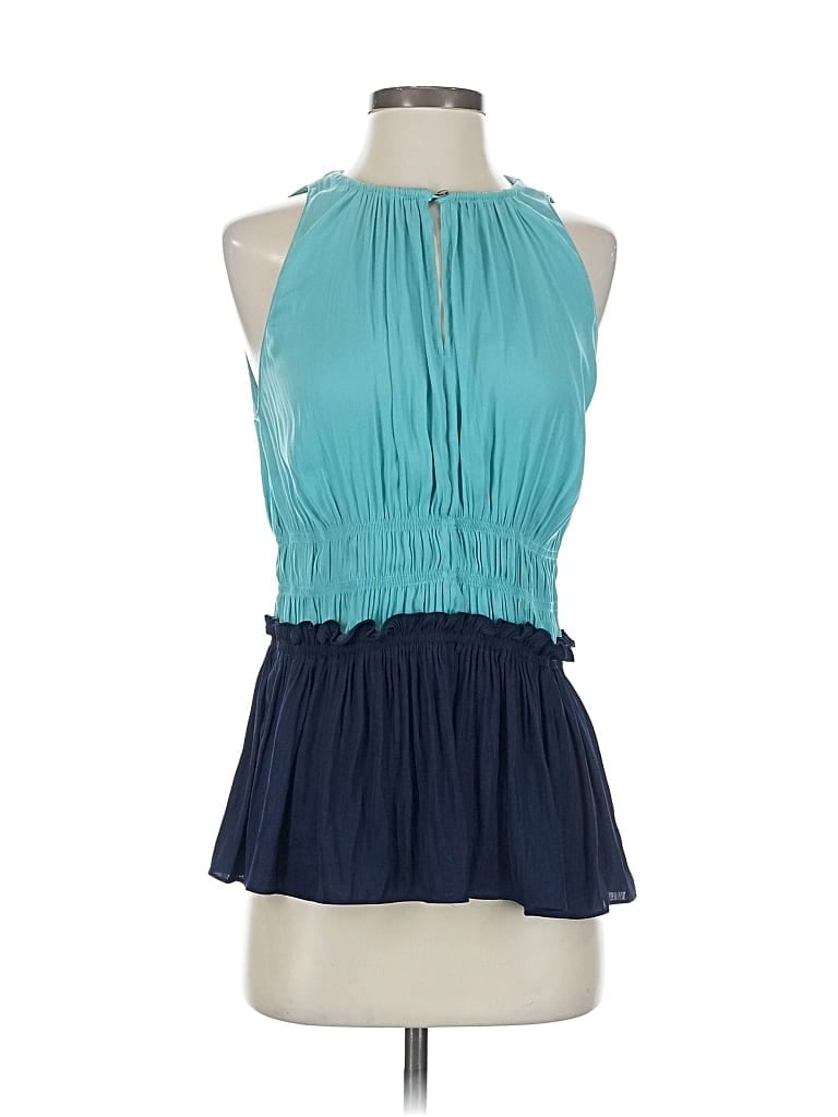 Pre-owned Current Air Sleeveless Blouse In Blue