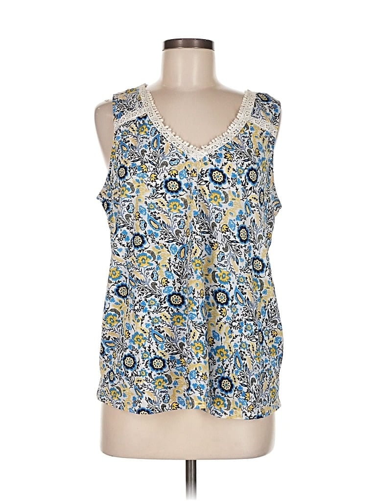 Pre-owned Style & Co Sleeveless Blouse In Blue