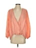 Chloe Oliver 100% Polyester Orange 3/4 Sleeve Blouse Size S - photo 1