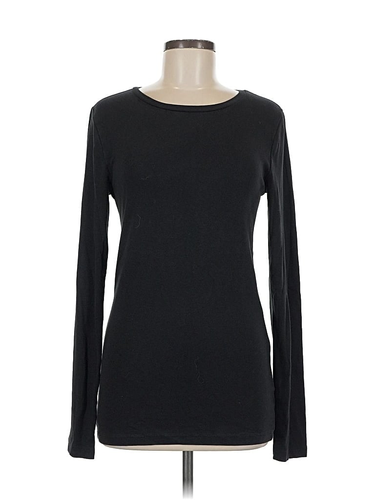 Pre-owned Gap Long Sleeve T-shirt In Black