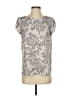 Ann Taylor LOFT 100% Polyester Silver Short Sleeve Blouse Size XS - photo 1