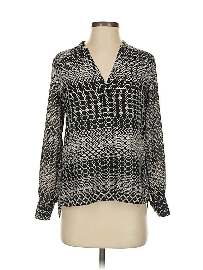 BANANA REPUBLIC Pre-owned Long Sleeve Blouse In Gray