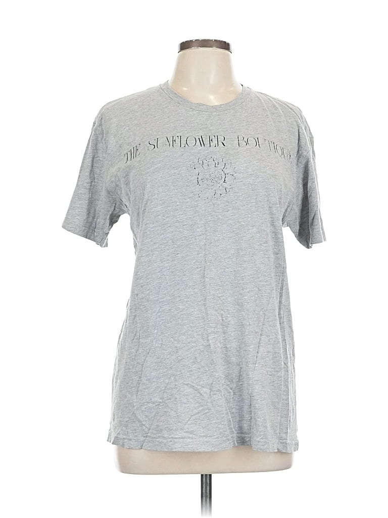 Pre-owned Assorted Brands Short Sleeve T-shirt In Silver
