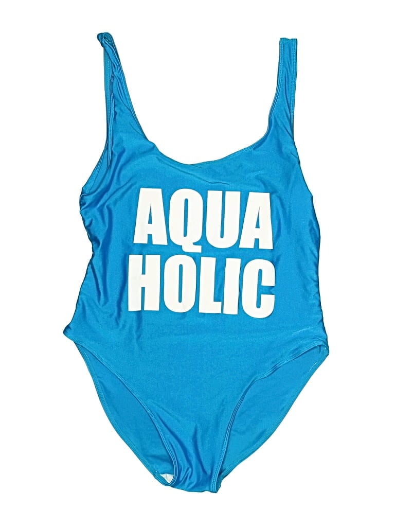 UNBRANDED Pre-owned One Piece Swimsuit In Blue