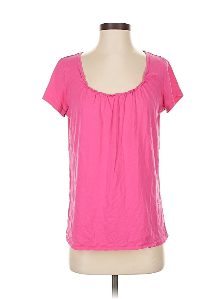 Pre-owned Lands' End Short Sleeve T-shirt In Pink