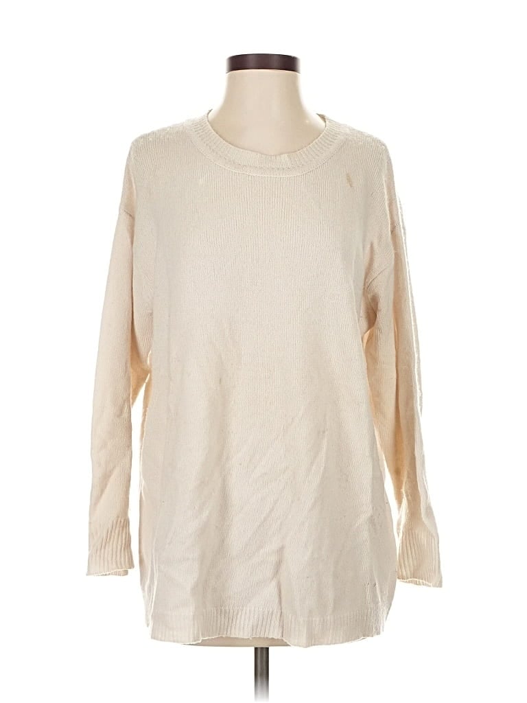 JAMES PERSE Pre-owned Cashmere Pullover Sweater In White