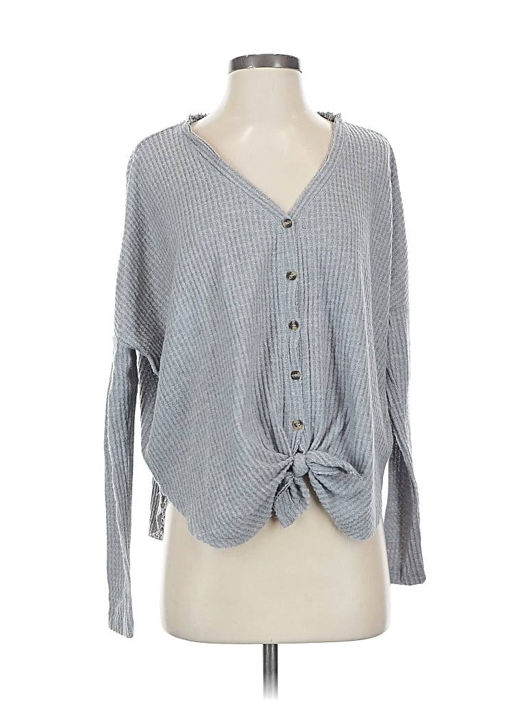 Pre-owned Out From Under Cardigan Sweater In Gray