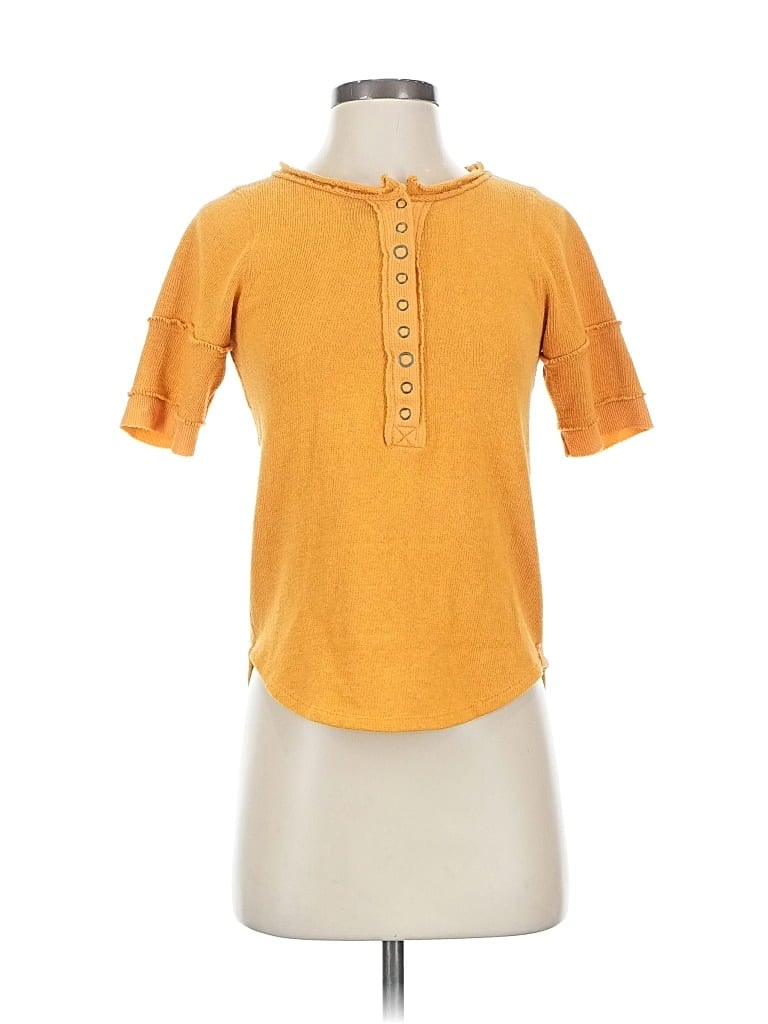 Pre-owned We The Free Cardigan Sweater In Yellow