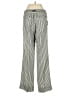 Rewind Stripes Silver Linen Pants Size 5 - photo 2