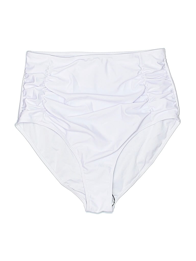 Pre-owned Zaful Swimsuit Bottoms In White
