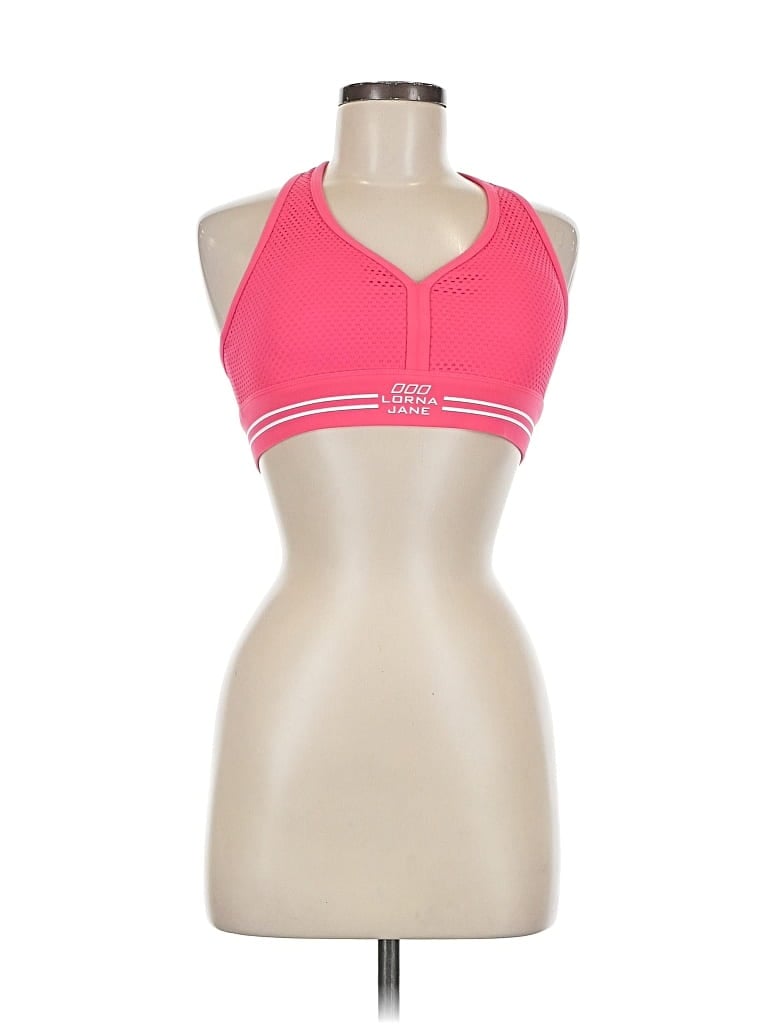 Pre-owned Lorna Jane Active Sports Bra In Pink