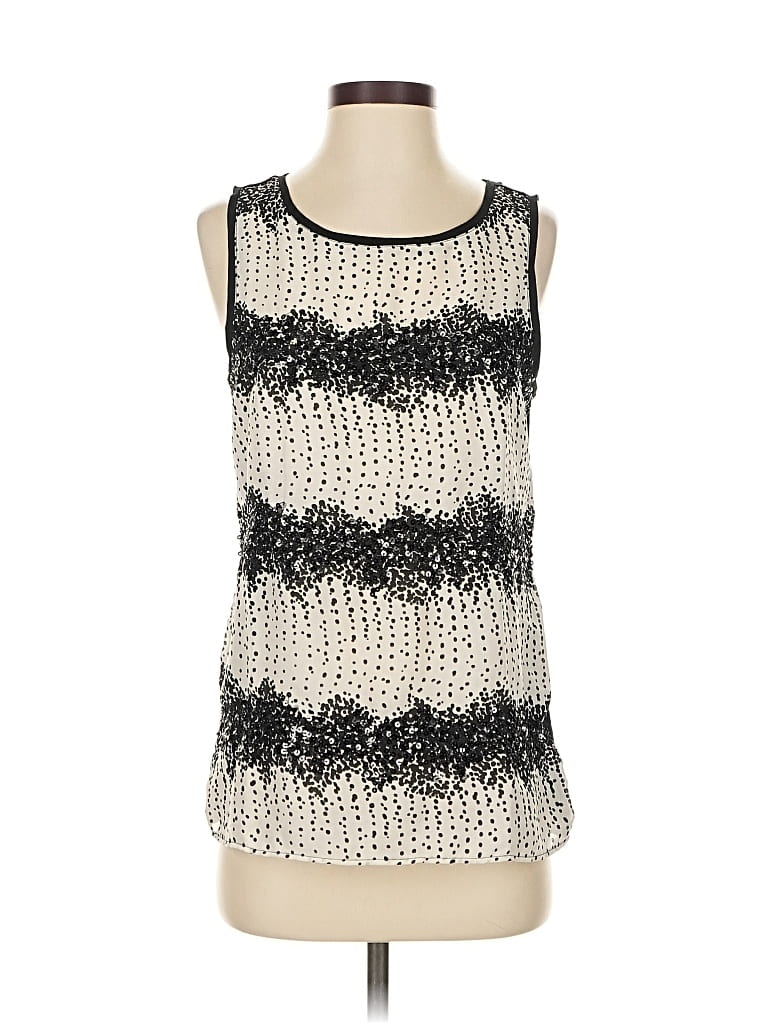 Pre-owned Ann Taylor Loft Sleeveless Blouse In White