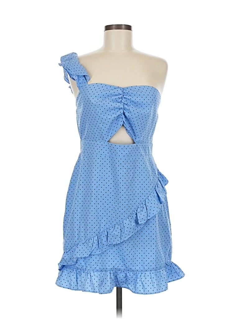 Pre-owned Nasty Gal Inc. Casual Dress In Blue