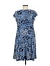 Studio One Paisley Blue Casual Dress Size 8 (petite) - photo 2