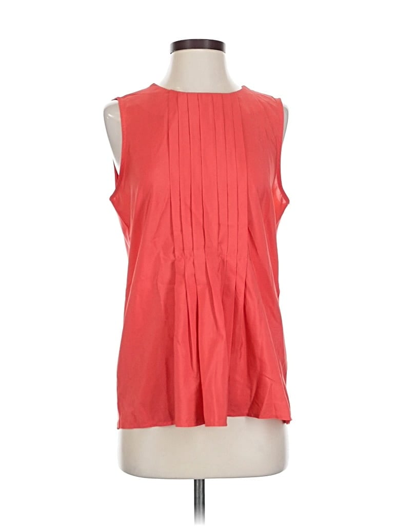Pre-owned Banana Republic Factory Store Sleeveless Blouse In Red