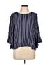 Drew 100% Rayon Blue 3/4 Sleeve Blouse Size L - photo 1