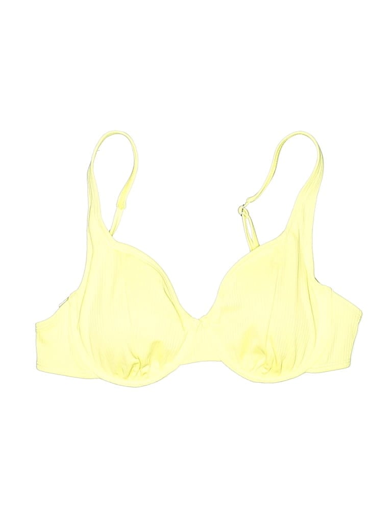 Pre-owned Xhilaration Swimsuit Top Yellow Swimwear