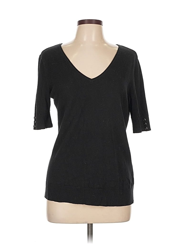 Pre-owned New York And Company Cardigan Sweater In Black