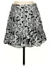 Parker 100% Polyester Paisley Silver Casual Skirt Size S - photo 1