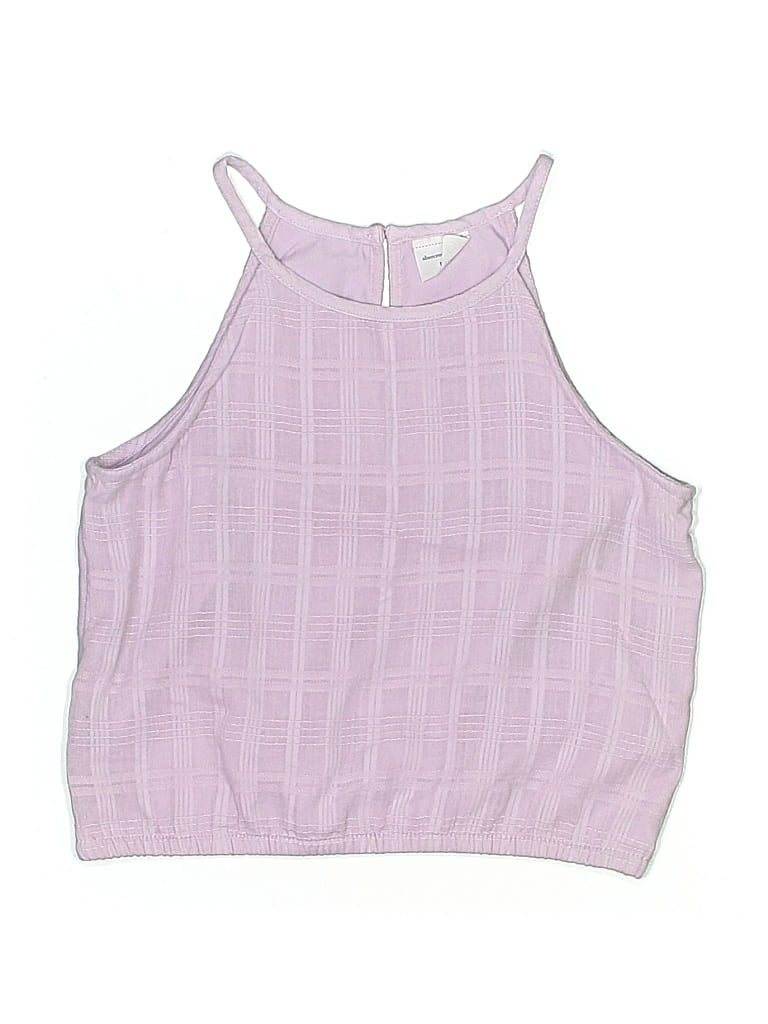 Click to view more detailed imagery on our partner's website Pre-owned Abercrombie Kids' Tank Top Purple Halter Neckline Tops