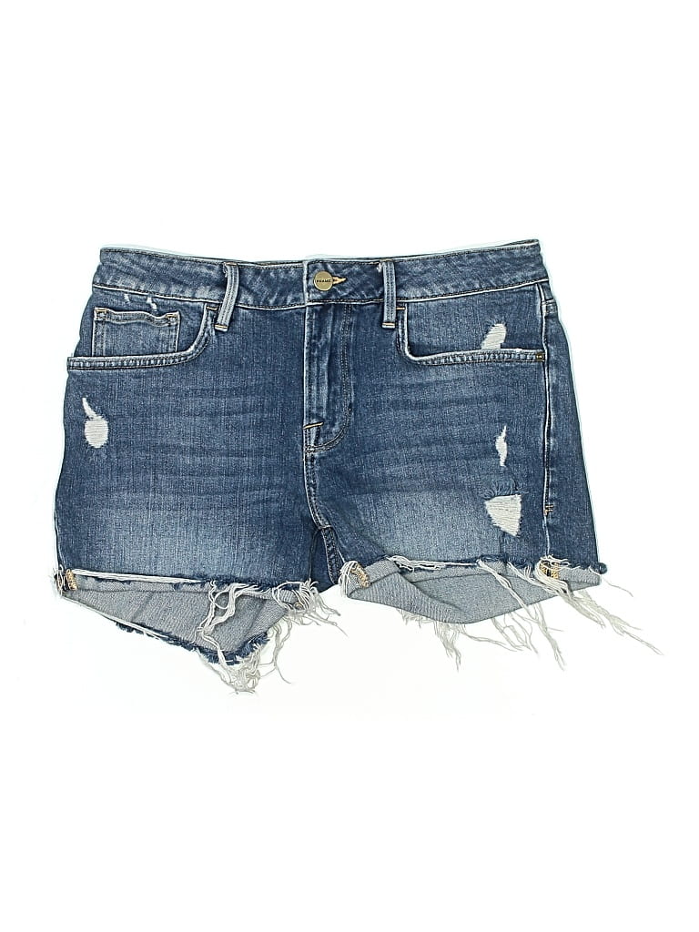 Pre-owned Frame Denim Shorts In Blue