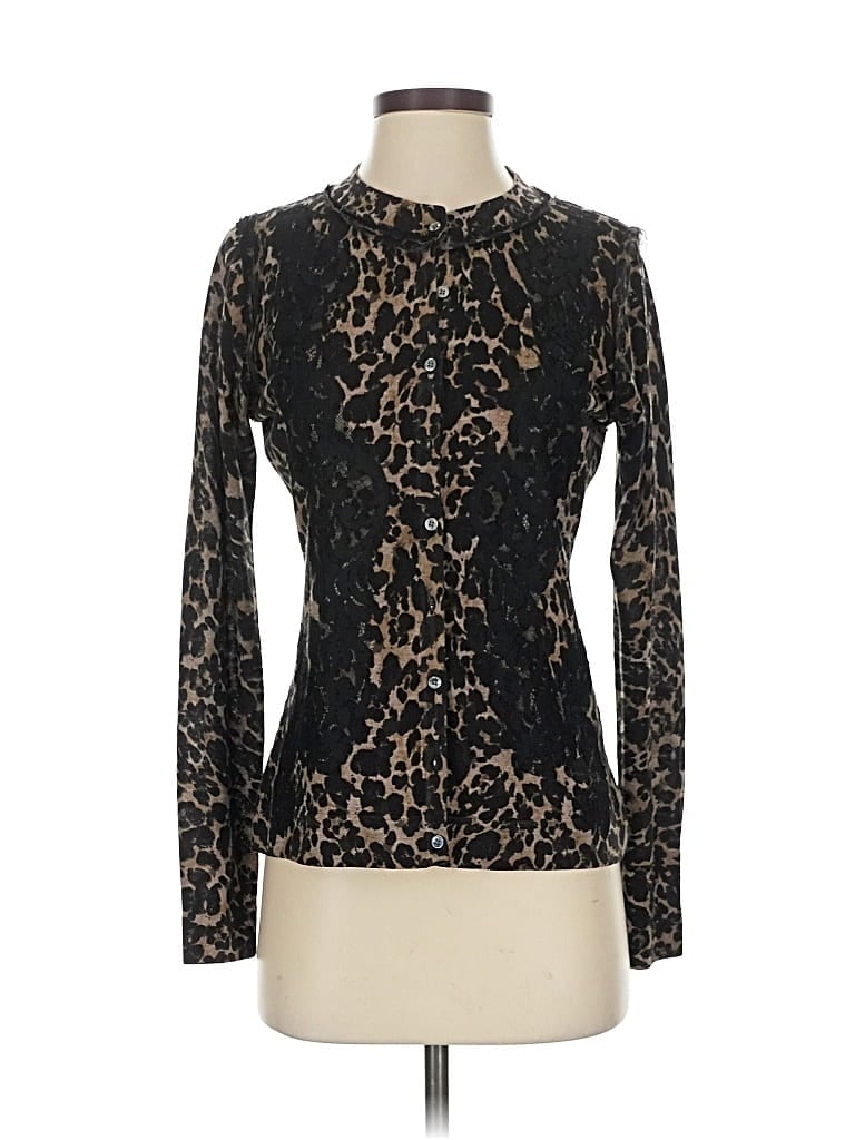 ELIE TAHARI Pre-owned Wool Cardigan Sweater In Black