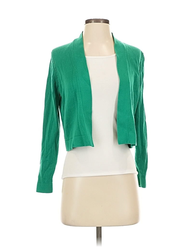 Pre-owned Banana Republic Factory Store Cardigan Sweater In Green