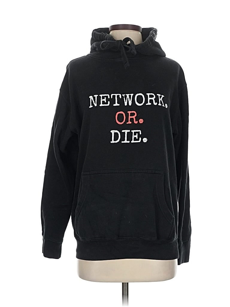 Pre-owned Unbranded Pullover Hoodie In Black