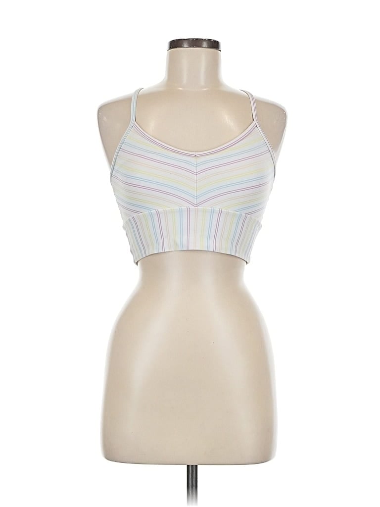 Click to view more detailed imagery on our partner's website Pre-owned Glyder Tank Top White Halter Neckline Tops