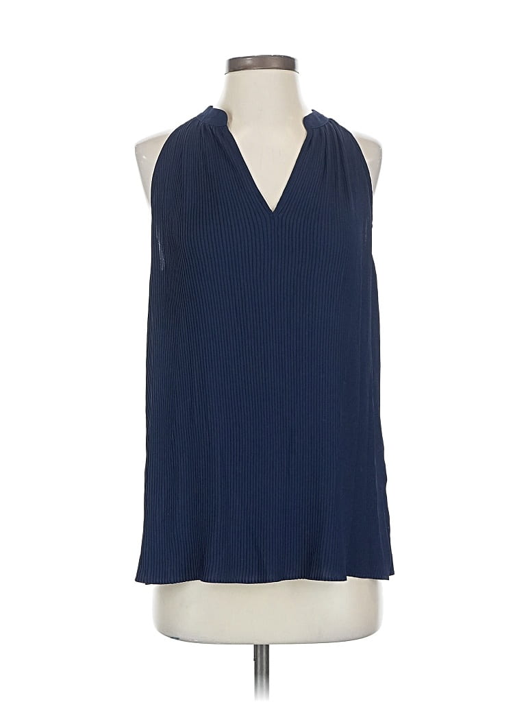 Pre-owned Banana Republic Factory Store Sleeveless Blouse In Blue