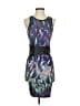 Bebe Graphic Blue Black Cocktail Dress Size S - photo 1