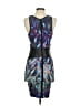 Bebe Graphic Blue Black Cocktail Dress Size S - photo 2