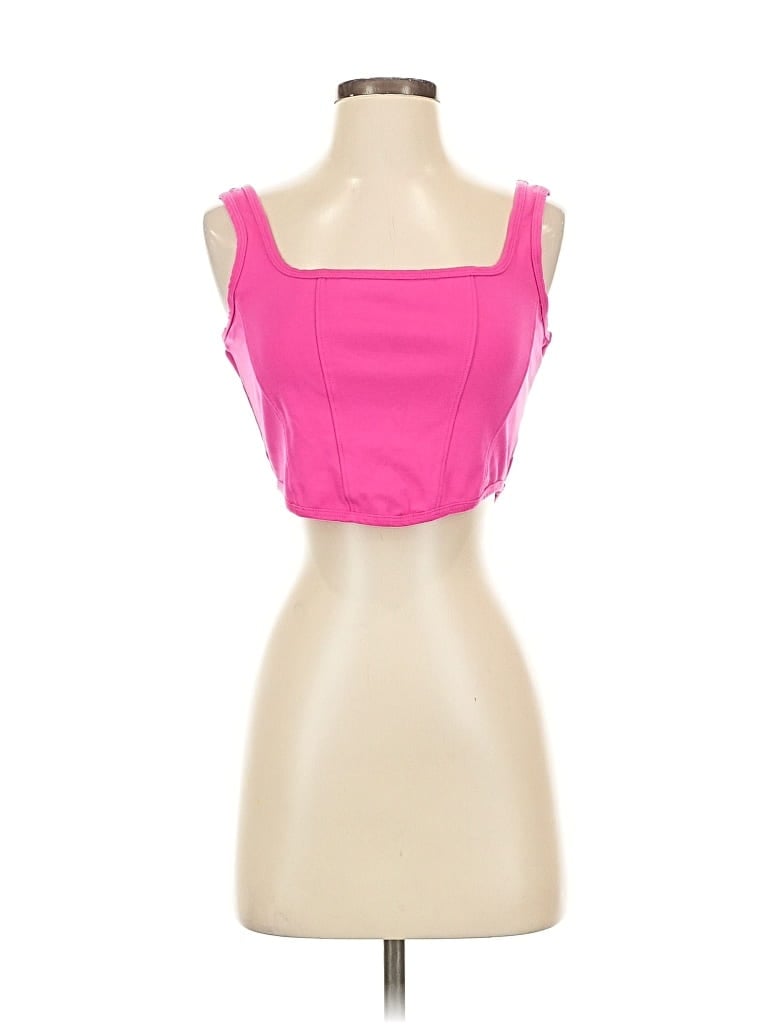 Pre-owned Altar'd State Tank Top Pink Strapless Neckline Tops