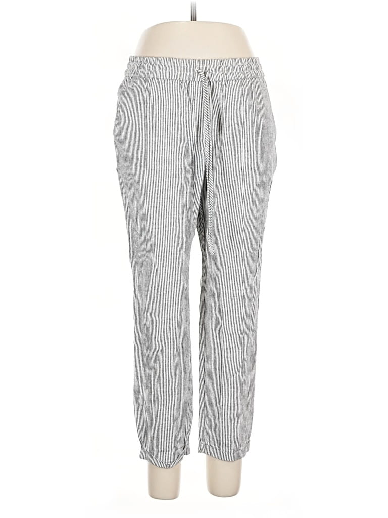 Pre-owned J.crew Factory Store Linen Pants In Gray