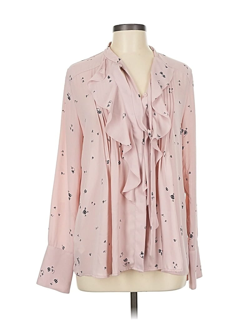 Click to view more detailed imagery on our partner's website Pre-owned Ann Taylor Long Sleeve Blouse In Pink