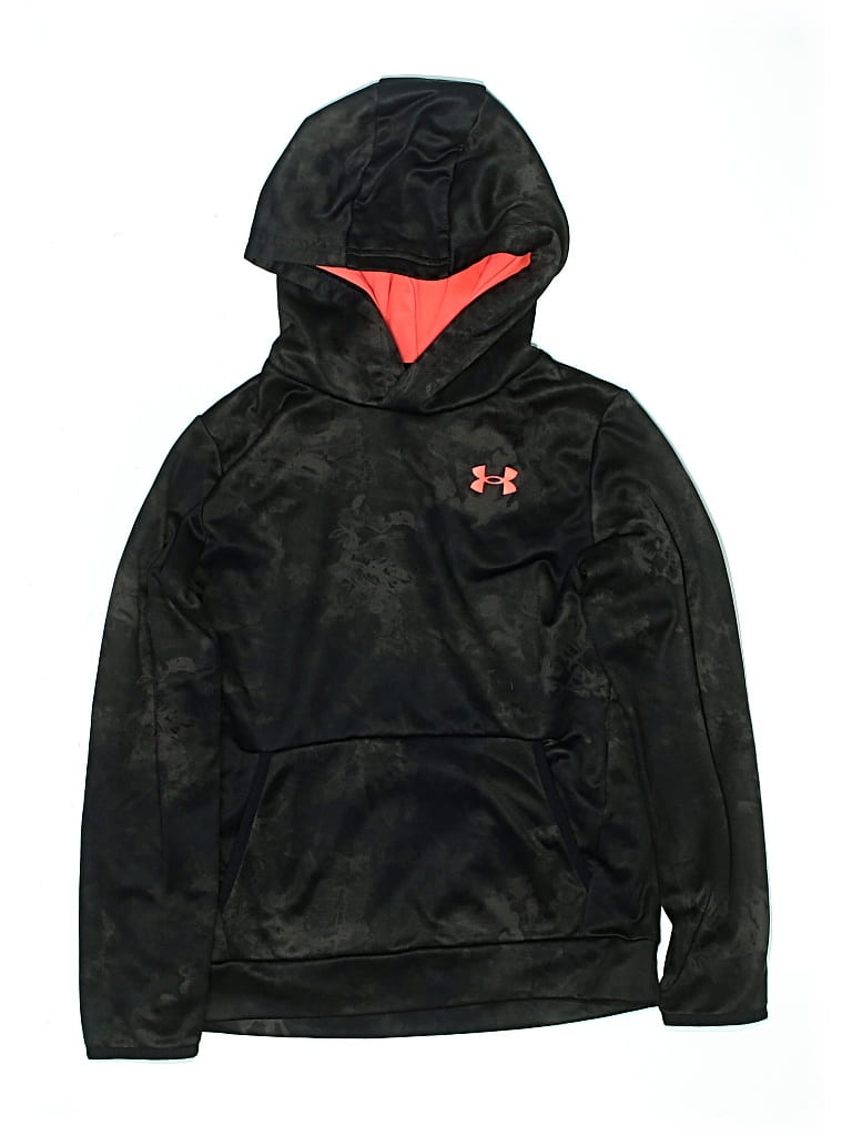 Pre-owned Under Armour Kids' Pullover Hoodie In Black