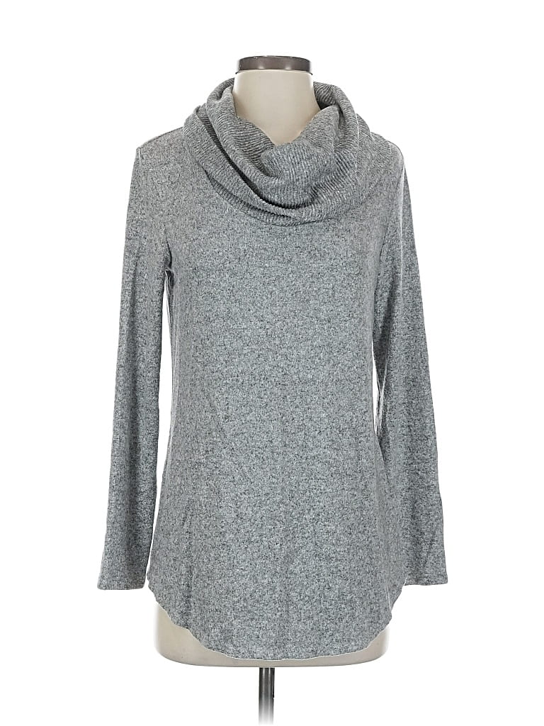 Pre-owned Agb Turtleneck Sweater In Gray