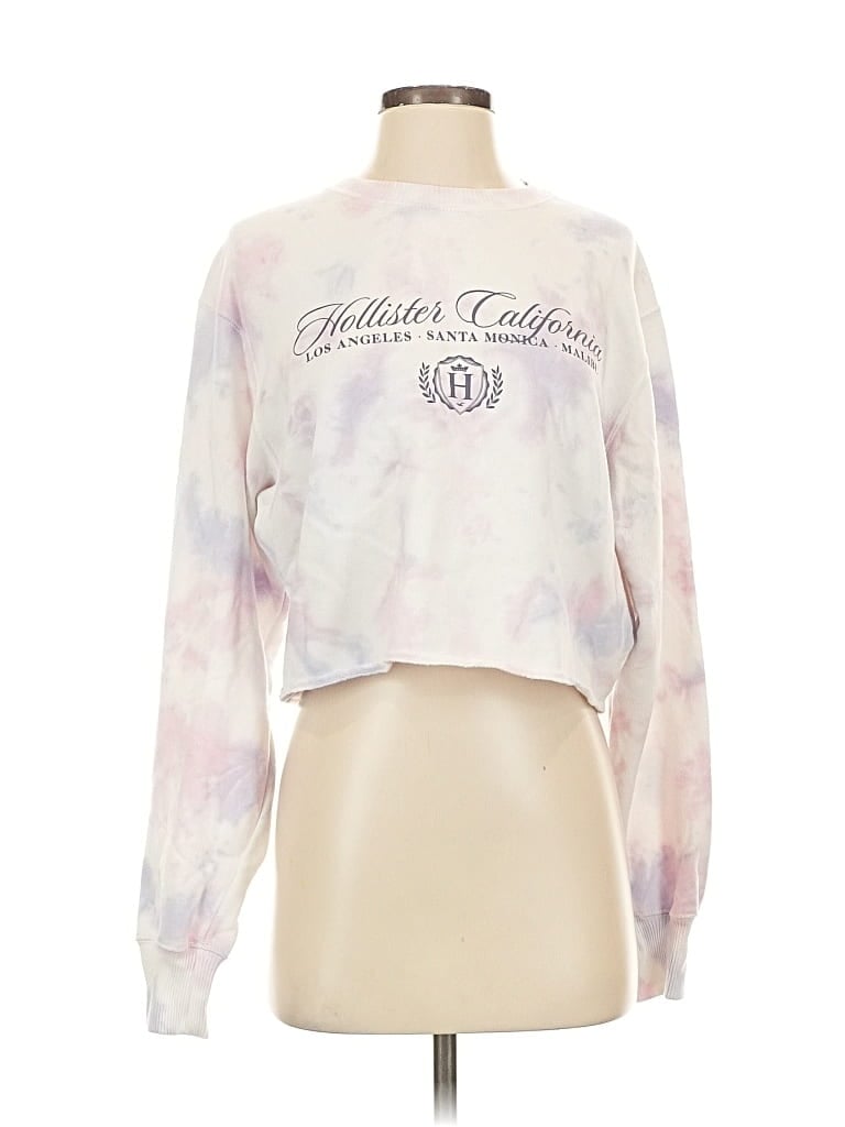 Pre-owned Hollister Sweatshirt In White