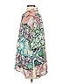 City Chic 100% Polyester Paisley Green Short Sleeve Blouse Size XXS Plus - photo 5