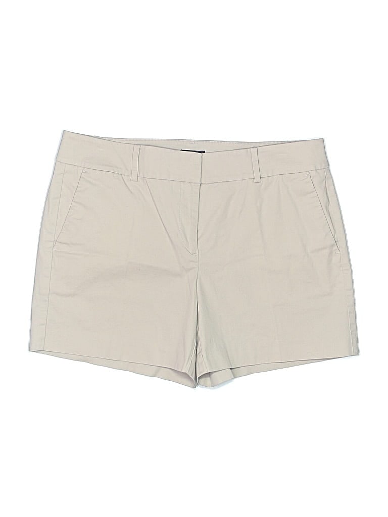 Pre-owned Ann Taylor Factory Khaki Shorts In White