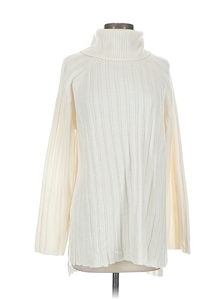 Pre-owned Sanctuary Turtleneck Sweater In White