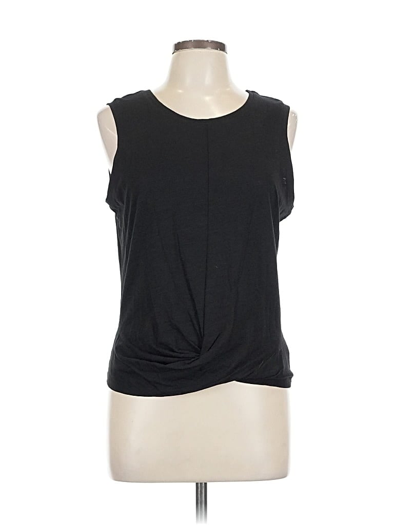 Click to view more detailed imagery on our partner's website Pre-owned Sanctuary Sleeveless Top Black Scoop Neck Tops