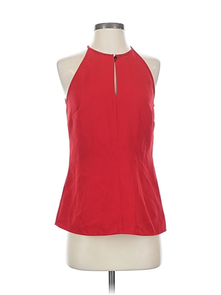 Pre-owned Banana Republic Sleeveless Blouse In Red