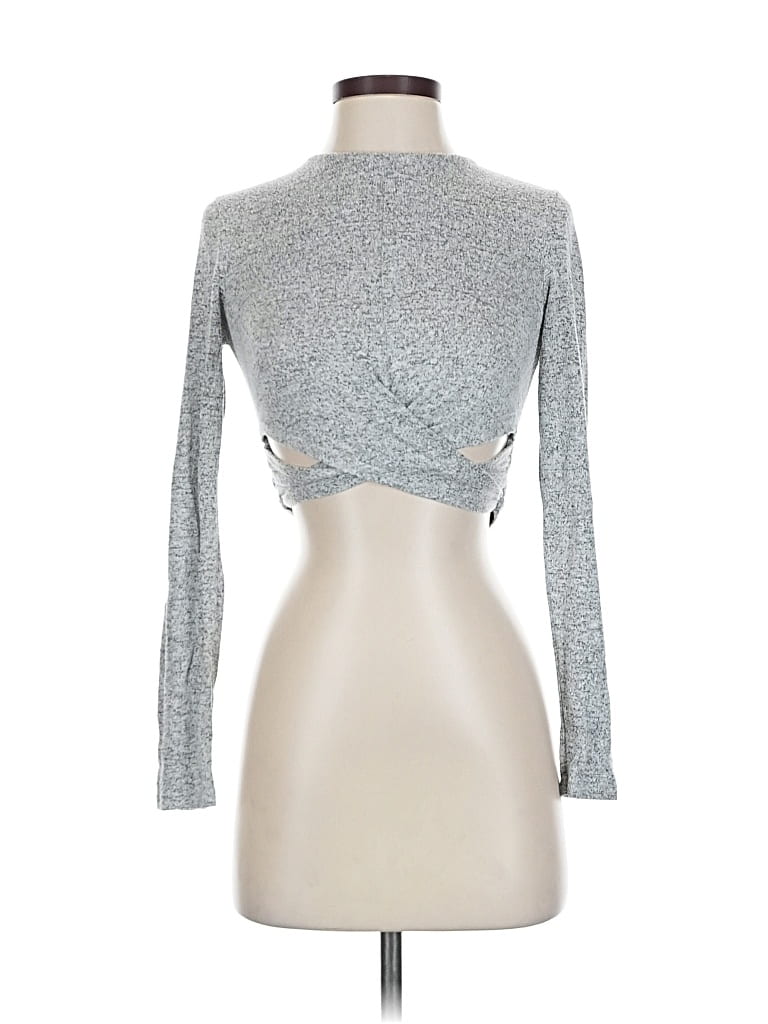 Pre-owned Fashion Nova Long Sleeve Turtleneck In Silver