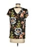Ann Taylor LOFT 100% Polyester Black Short Sleeve Blouse Size XS - photo 2
