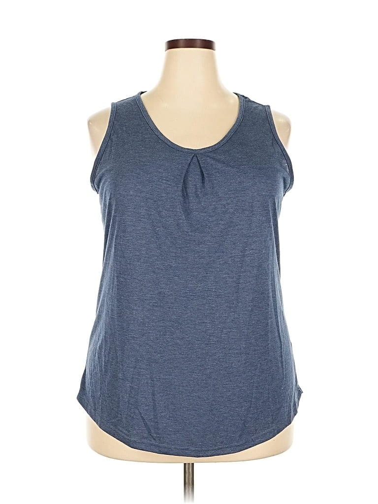 UNBRANDED Pre-owned Sleeveless T-shirt In Blue