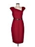 Single Solid Burgundy Cocktail Dress Size 8 - photo 1