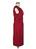 Single Solid Burgundy Cocktail Dress Size 8 - photo 4